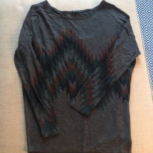 Dolman style long sleeve shirt